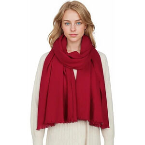 Swat Pany Scarf  For Women Winter Pashmina Shawls For Women Wedding Shawls-Red